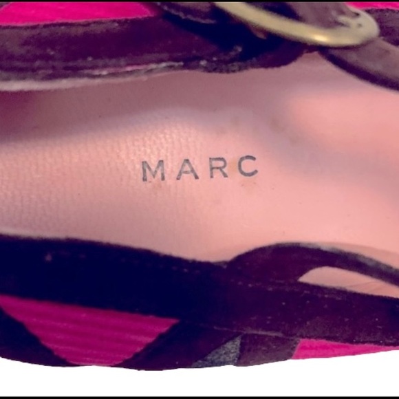 MARC JACOBS Pink Mary Jane Heels Pumps Suede Leather Vintage Madmen Style 8.5 - Picture 6 of 9
